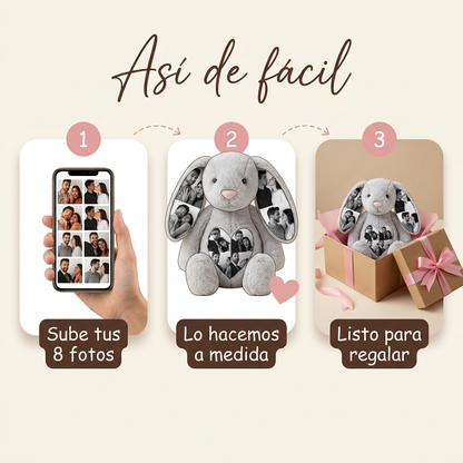 Peluche personalizado con tus fotos